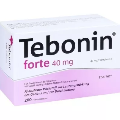 TEBONIN forte 40 mg filmsko obložene tablete, 200 kosov