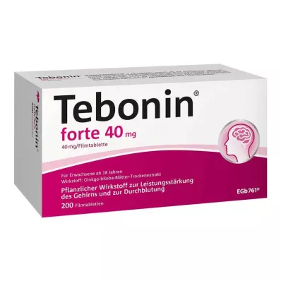 TEBONIN forte 40 mg filmsko obložene tablete, 200 kosov