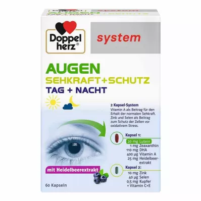 DOPPELHERZ Eyes Sehkraft+Schutz sistem kapsule, 60 kapsul