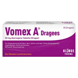 VOMEX A Dragees 50 mg obložene tablete, 20 kosov