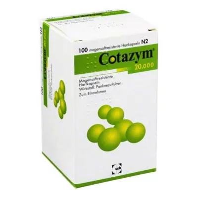 Cotazym 20.000 pelet gastrorezistentne kapsule, 100 kosov Cotazym 20.000 pelet gastrorezistentne kapsule, 100 kosov
