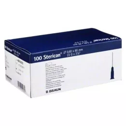 STERICAN Kanile 23 Gx3 1/5 0,6x80 mm, 100 kosov