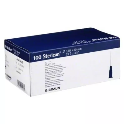 Sterican kanile 23Gx3 1 / 5 0,6x80 mm, 100 kosov Sterican kanile 23Gx3 1 / 5 0,6x80 mm, 100 kosov