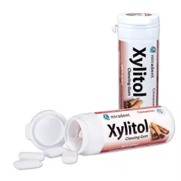 MIRADENT Žvečilni gumi Xylitol Cinnamon, 30 kosov