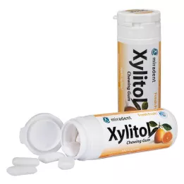 MIRADENT Žvečilni gumi Xylitol Fruit, 30 kosov