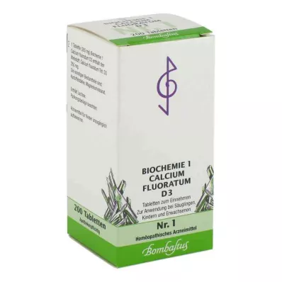 BIOCHEMIE 1 Calcium fluoratum D 3 tablete, 200 kapsul