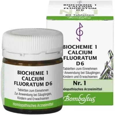 BIOCHEMIE 1 Calcium fluoratum D 6 tablet, 80 kosov
