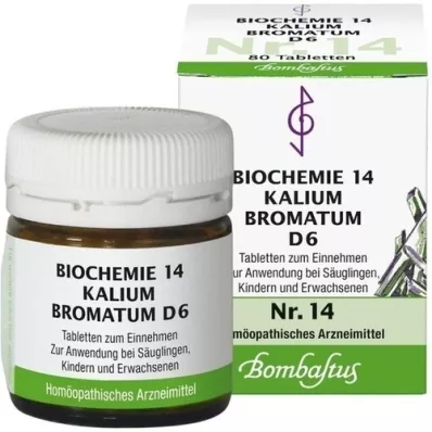 BIOCHEMIE 14 Kalijev bromatum D 6 tablet, 80 kosov