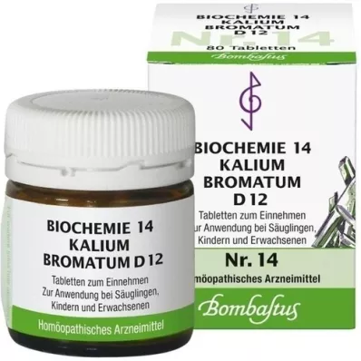 BIOCHEMIE 14 Kalijev bromatum D 12 tablet, 80 kosov