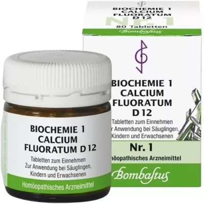 BIOCHEMIE 1 Calcium fluoratum D 12 tablet, 80 kosov