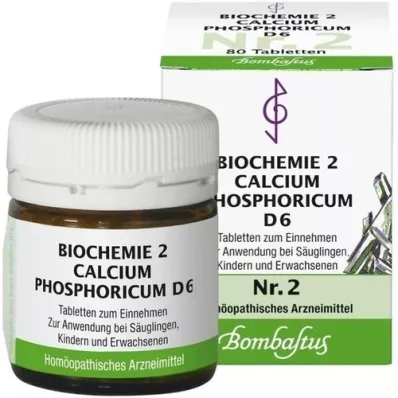 BIOCHEMIE 2 Calcium phosphoricum D 6 tablet, 80 kosov