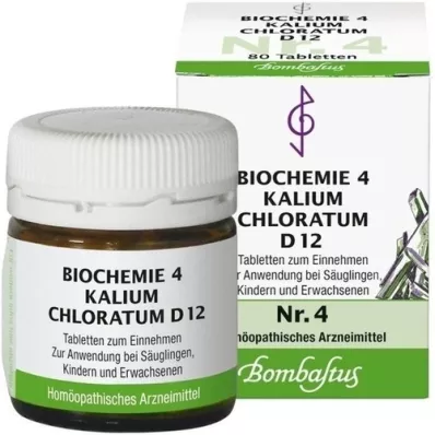 BIOCHEMIE 4 Kalijev kloratum D 12 tablet, 80 kosov