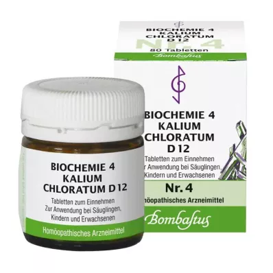 Biokemija 4 Potassium chloratum D 12 tablet, 80 kom Biokemija 4 Potassium chloratum D 12 tablet, 80 kom