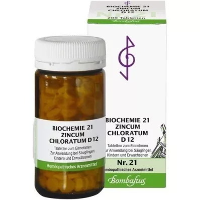 BIOCHEMIE 21 Zincum chloratum D 12 tablet, 200 kapsul
