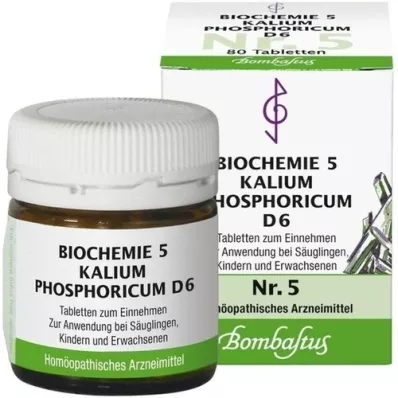 BIOCHEMIE 5 Potassium phosphoricum D 6 tablet, 80 kosov