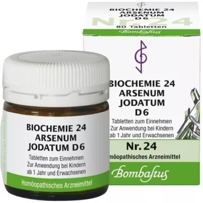 BIOCHEMIE 24 Arsenum iodatum D 6 tablet, 80 kosov