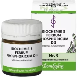 BIOCHEMIE 3 Ferrum phosphoricum D 3 tablete, 80 kapsul