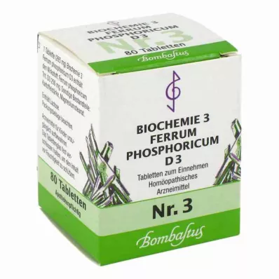 Biokemija 3 tablete Ferrum phosphoricum D3 (80 kosov)