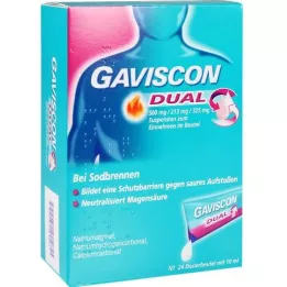 GAVISCON Dual 500mg/213mg/325mg Suspens.in sachet, 24X10 ml