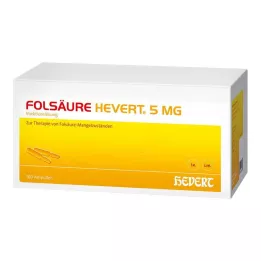FOLSÄURE HEVERT Ampule po 5 mg, 100 kosov
