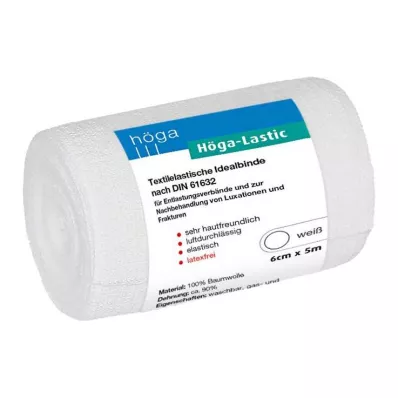 HÖGA-LASTIC Idealni povoj 6 cmx5 m s celofanom, 1 kos HÖGA-LASTIC Idealni povoj 6 cmx5 m s celofanom, 1 kos