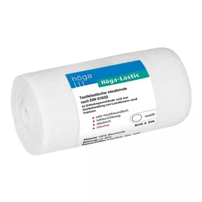 HÖGA-LASTIC Idealni povoj 8 cmx5 m s celofanom, 1 kos HÖGA-LASTIC Idealni povoj 8 cmx5 m s celofanom, 1 kos