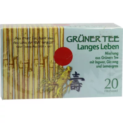 GRÜNER TEE+ ingver + ženšen filter vrečke, 20 kosov