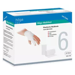 HÖGA-MUBILAST Fiksacijski povoj 6 cmx4 s celofanom, 1 kos