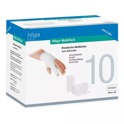 HÖGA-MUBILAST Fiksacijski povoj 10 cmx4 s celofanom, 1 kos HÖGA-MUBILAST Fiksacijski povoj 10 cmx4 s celofanom, 1 kos