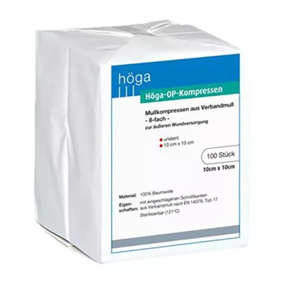 HÖGA-KOMPRESSEN OP 10x10 cm nesterilni 8x, 100 kosov