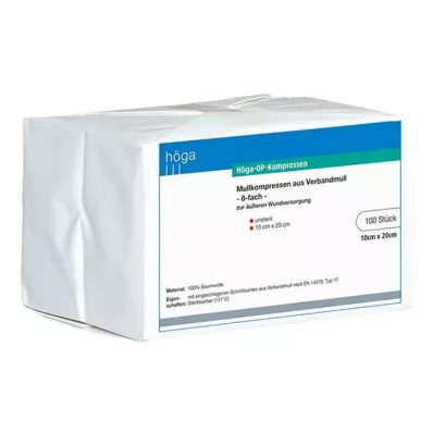 HÖGA-KOMPRESSEN OP 10x20 cm nesterilni 8x, 100 kosov HÖGA-KOMPRESSEN OP 10x20 cm nesterilni 8x, 100 kosov