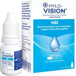 HYLO-VISION HD Kapljice za oči, 2X15 ml