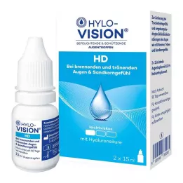 HYLO-VISION HD Kapljice za oči, 2X15 ml