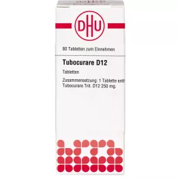 TUBOCURARE D 12 tablet, 80 kapsul