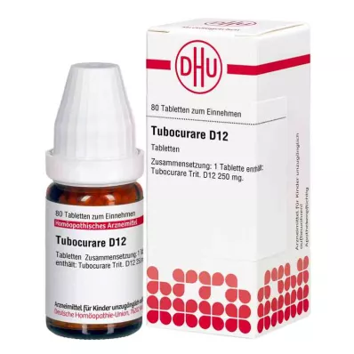 TUBOCURARE D 12 tablet, 80 kapsul