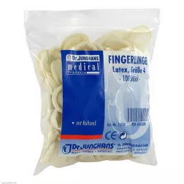 FINGERLING OP Lateks velikosti 4, zvit, 100 kosov
