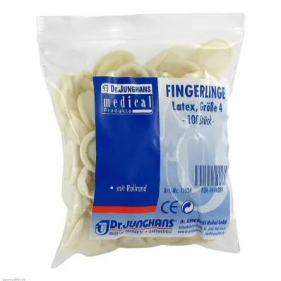 FINGERLING OP Lateks velikosti 4, zvit, 100 kosov FINGERLING OP Lateks velikosti 4, zvit, 100 kosov
