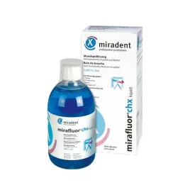 MIRADENT Raztopina za izpiranje ust mirafluor CHX 0,06 %, 500 ml