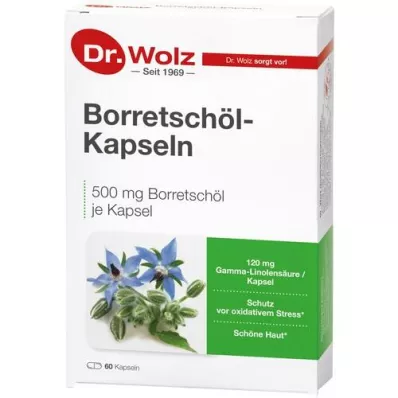 BORRETSCHÖL KAPSELN Dr. Wolz, 60 kosov