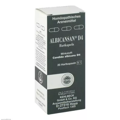 Albicansan D 4 kapsule, 20 kom