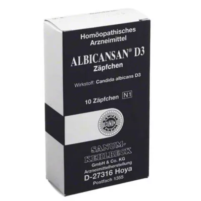 Albicansan D 3 supozitorije, 10 kosov