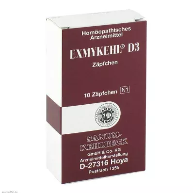 Exmykehl D 3 supozitorije, 10 kosov Exmykehl D 3 supozitorije, 10 kosov