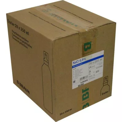 Fiziološka raztopina 0,9% B.Braun SPÜLLÖSUNG Ecolav, 20X250 ml Fiziološka raztopina 0,9% B.Braun SPÜLLÖSUNG Ecolav, 20X250 ml