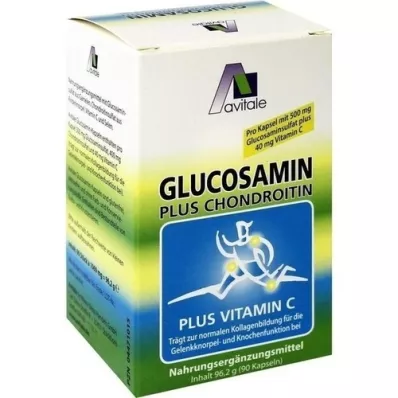 GLUCOSAMIN 500 mg+Hondroitin 400 mg kapsule, 90 kosov