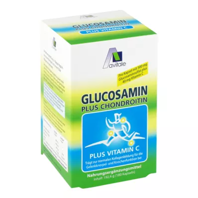 GLUCOSAMIN 500 mg + hondroitin 400 mg kapsule, 180 kapsul