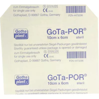GOTA-POR Omet za rane sterilen 60x100 mm, 1 kos