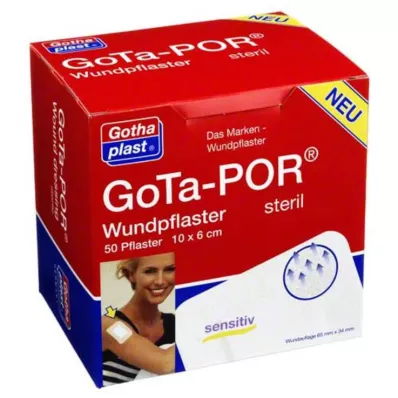 GOTA-POR Sterilni obliži za rane 60x100 mm, 50 kosov GOTA-POR Sterilni obliži za rane 60x100 mm, 50 kosov