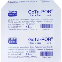 GOTA-POR Omet za rane sterilen 80x100 mm, 1 kos