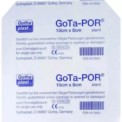 GOTA-POR Omet za rane sterilen 80x100 mm, 1 kos GOTA-POR Omet za rane sterilen 80x100 mm, 1 kos