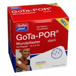 GOTA-POR Sterilni obliži za rane 80x100 mm, 50 kosov